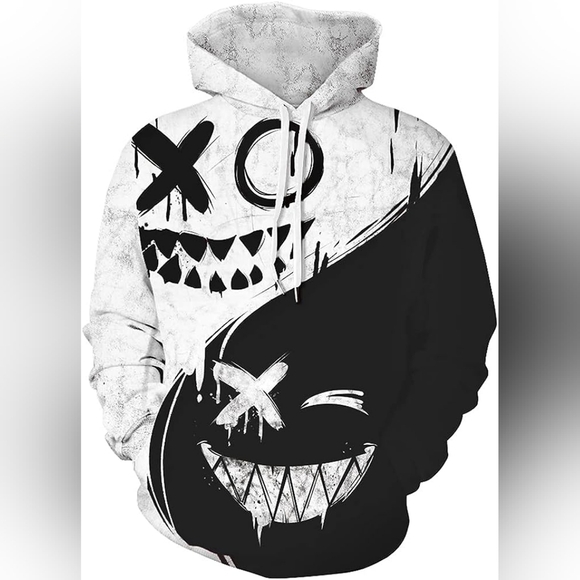 Other - New Men's Graphic Drawstring Hoodie Sweater Multiple Sizes